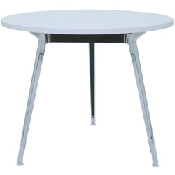 Rapidline Rapid Air Round Table 900D x 750mmH White Top Aluminium Legs