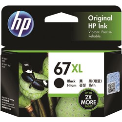 HP 67XL 3YM57AA Ink Cartridge High Yield Black High Yield Black