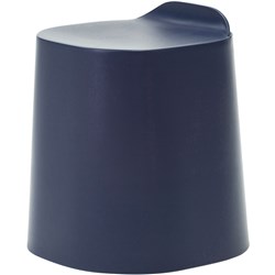 Buro Peekaboo Student Stool Stackable Lightweight Strong Poly Shell Navy Blue 4 Pack