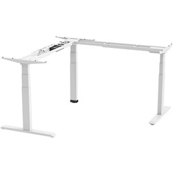 Ergovida Corner Electric  Sit-Stand Desk Frame Only  1700/1800W x 700mmD White