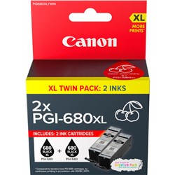 Canon PGI680XL High Yield Ink Cartridge  Twin Pack Black