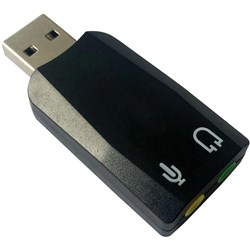 Shintaro USB Audio Adaptor With 3.5mm Headphone & Microphone Jack