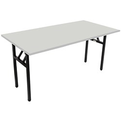 Rapidline Steel Frame Folding Table 1500W x 750D x 730mmH Grey Top Black Frame