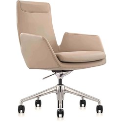 K2 NTS Cottesloe Executive Chair Medium Back Beige Leather