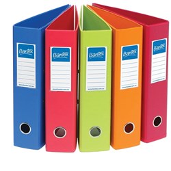 Bantex Lever Arch Binder A4 Fruits 70mm Assorted Box of 10
