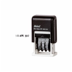 DESKMATE SELF INKING STAMP 3mm Mini Date 