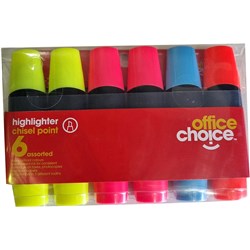 Office Choice Highlighters Assorted Pack Of 6