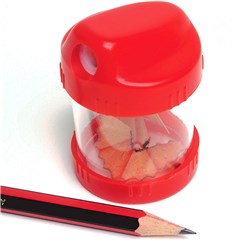 Marbig Barrel Pencil Sharpener 1 Hole Plastic Assorted Colours